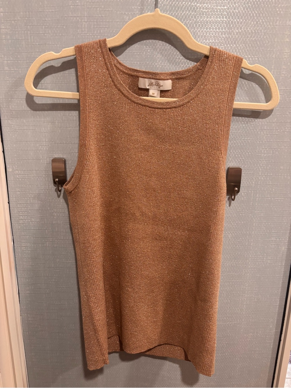 Lilly Pulitzer Metallic Gold Knit Tank